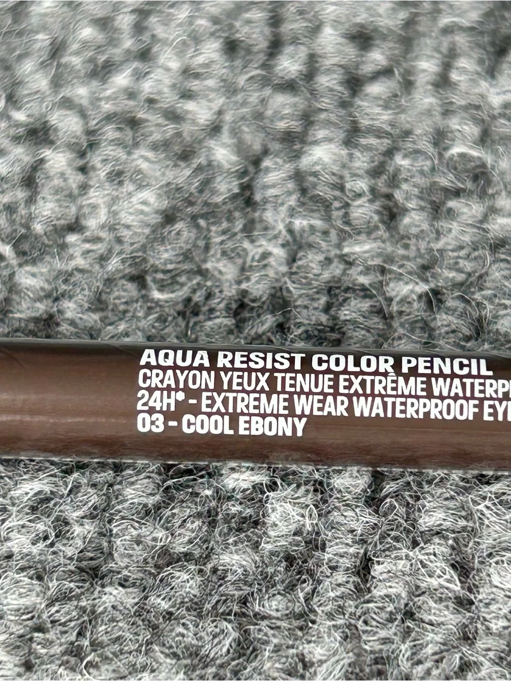 Make Up For Ever Aqua Resist Color 👁️ Pencil 03 COOL EBONY Eyeliner Full Size